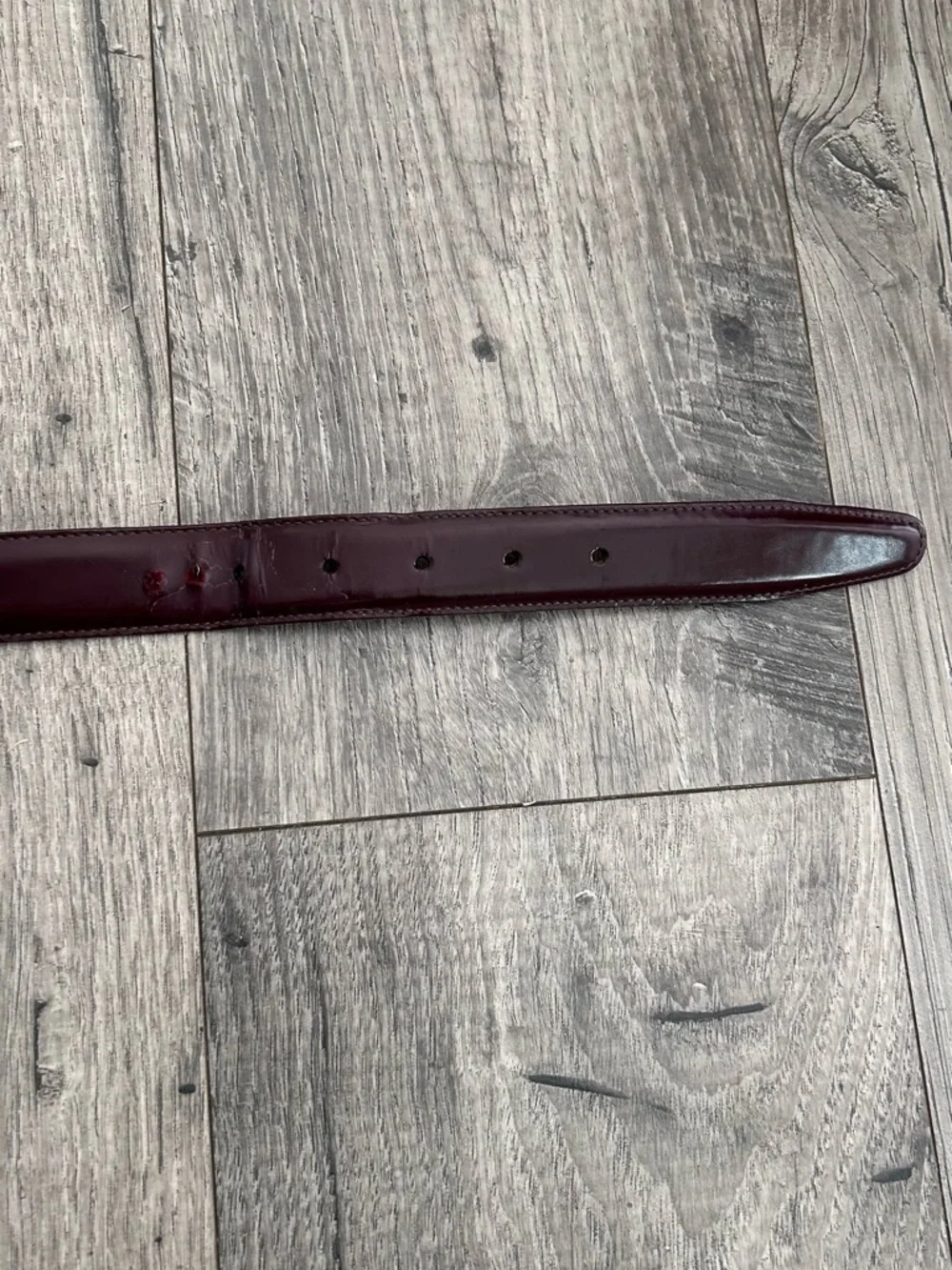 Coach Brown Leather Dress Belt Silver Buckle Size 40